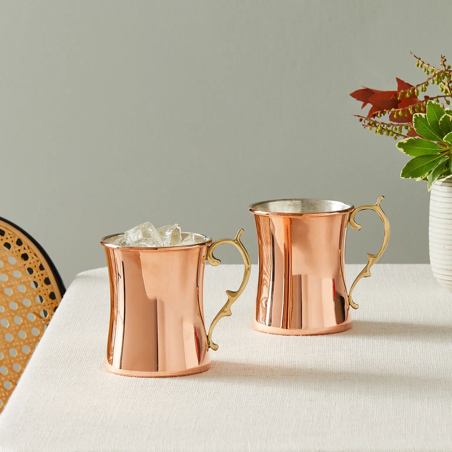 Copper Moscow Mule Mugs Set