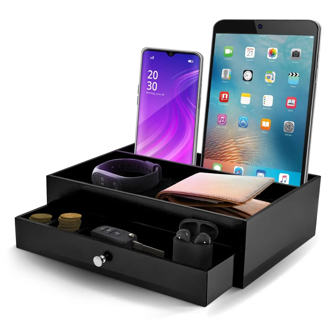 Wooden Docking Station Organizer