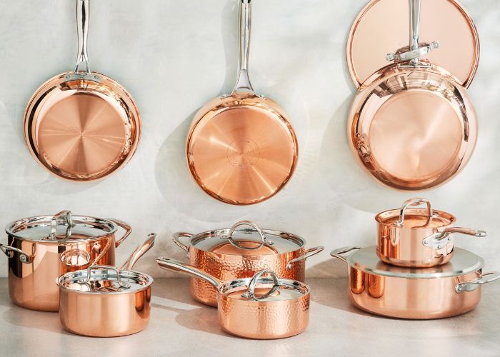 Copper Cookware Set As 22nd Anniversary (Copper)