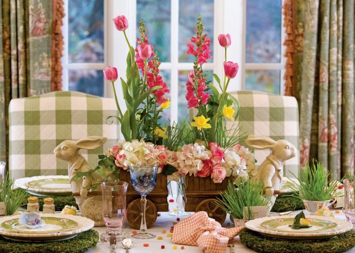 Spring Floral Centerpiece Easter