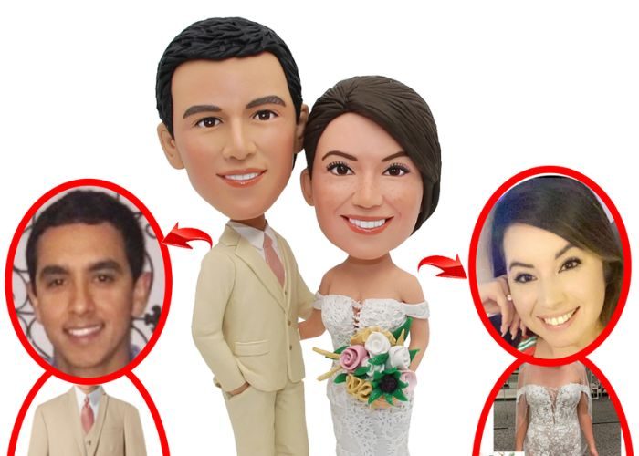 Customized Bobblehead Cake Topper