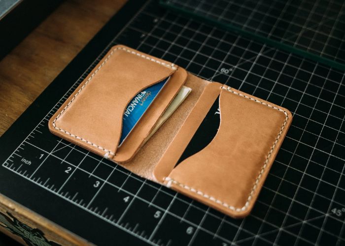 Handcrafted Leather Wallet As DIY Just Because Gifts For Him