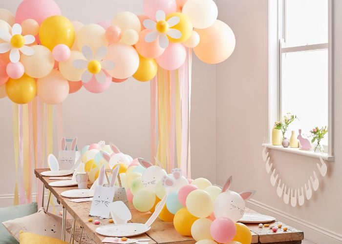 Whimsical Balloon Cluster As Creative Valentine’s Day Door Decor