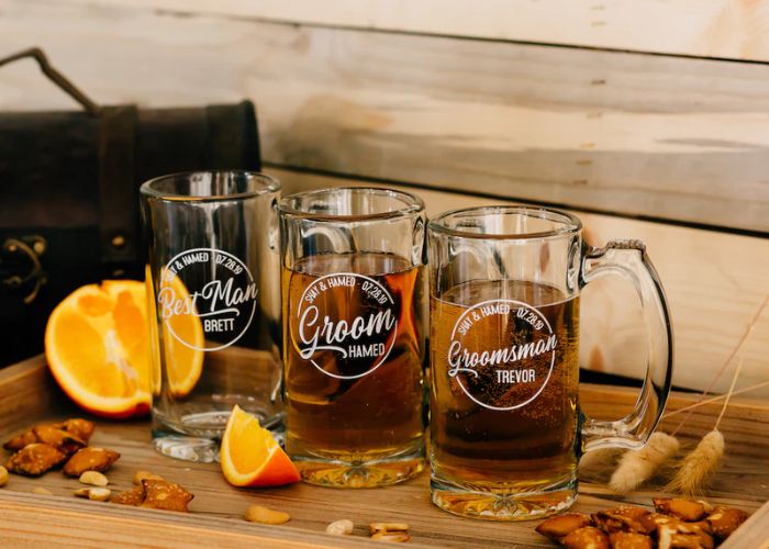 Personalized Whiskey Glass or Beer Mug