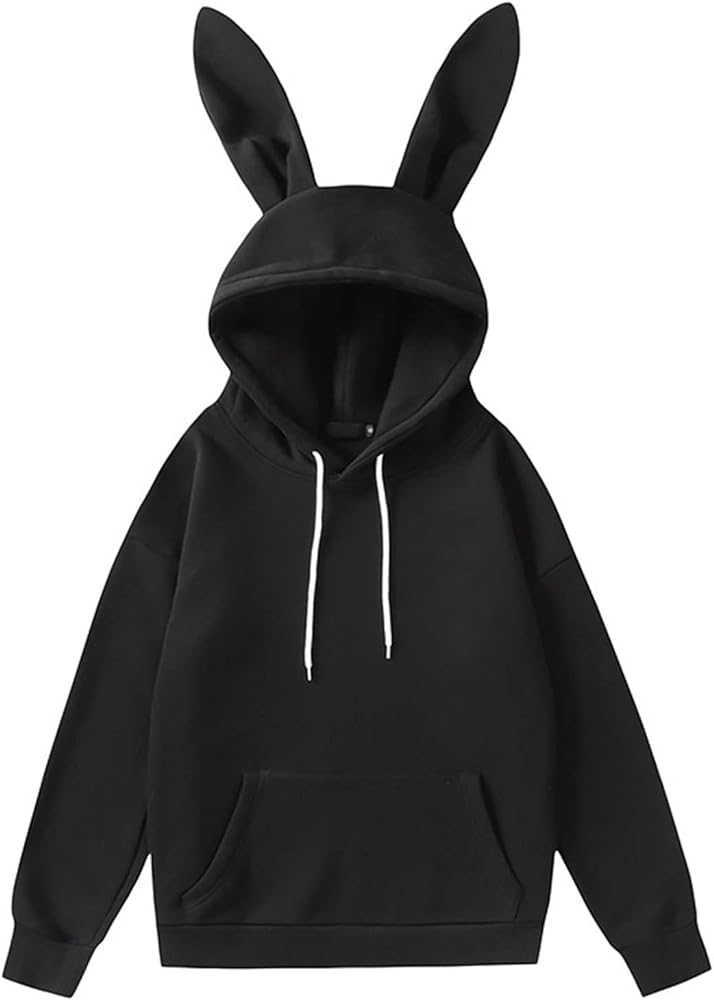 Casual Bunny Hoodie with Ears