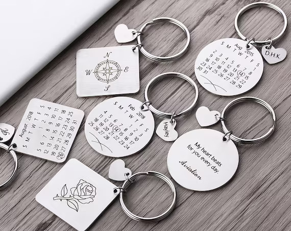 Custom Calendar Key Ring