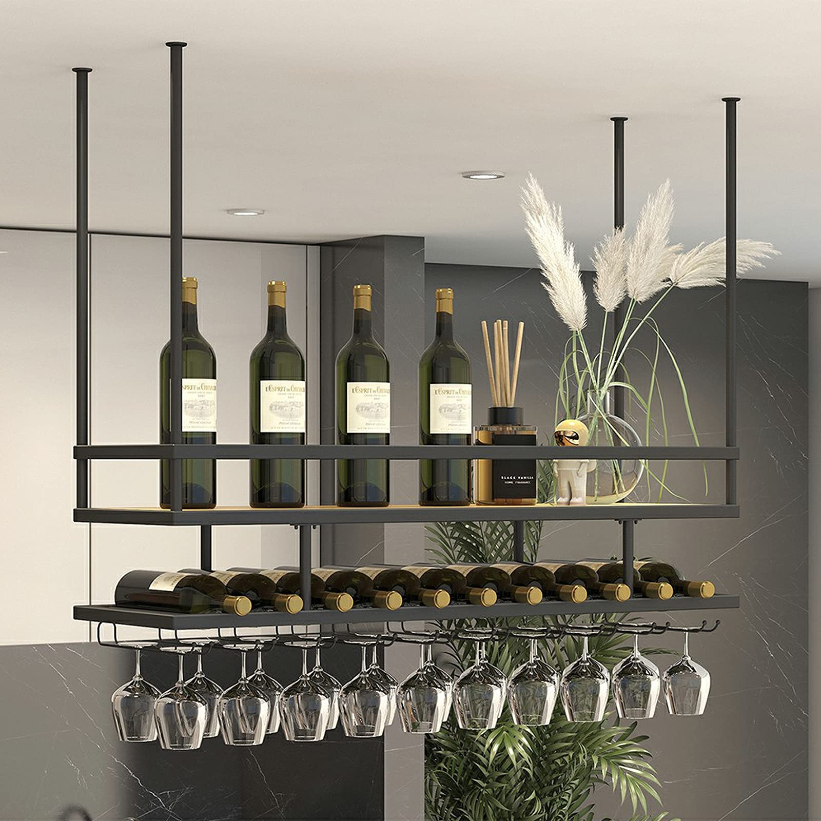 Iron Wine and Glass Rack