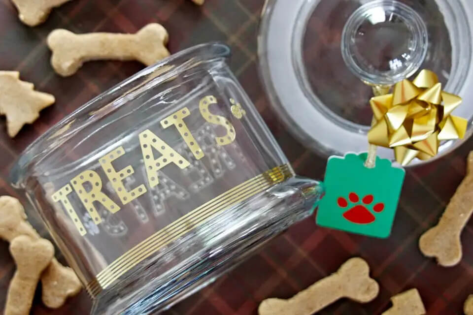 Personalized Dog Treat Jar