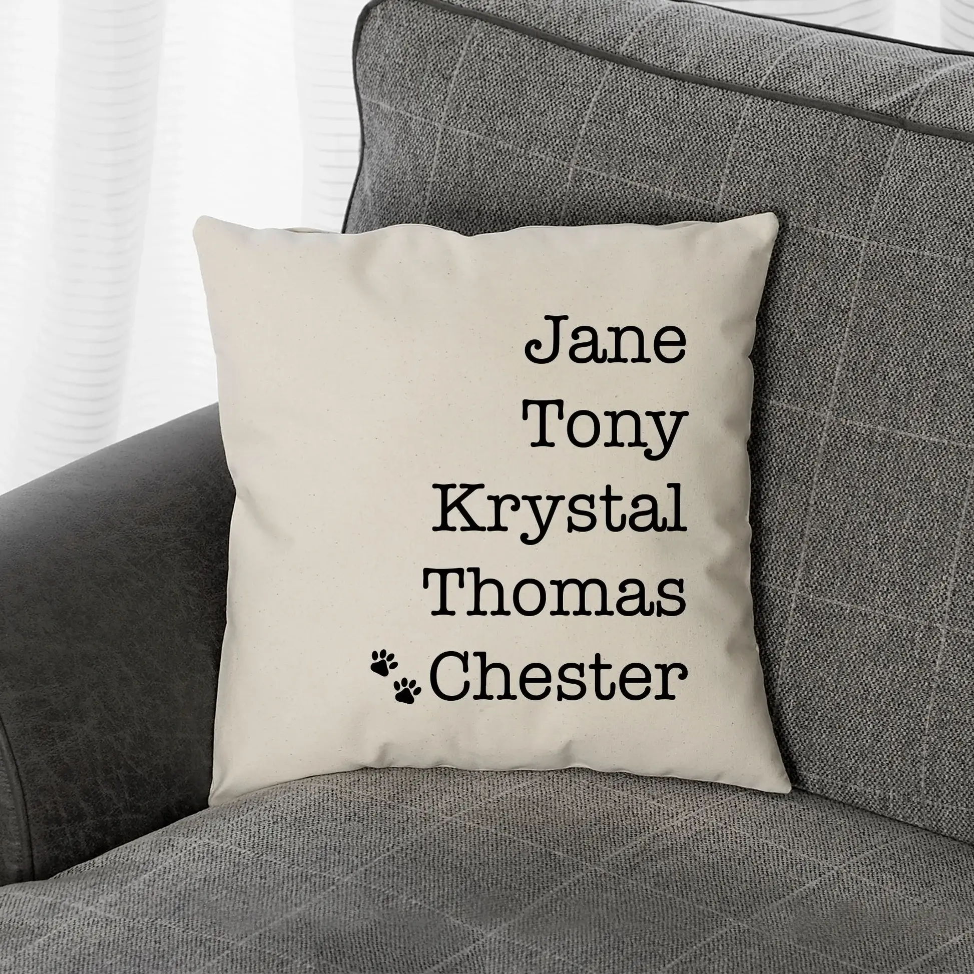 Personalized Family Name Pillow Covers