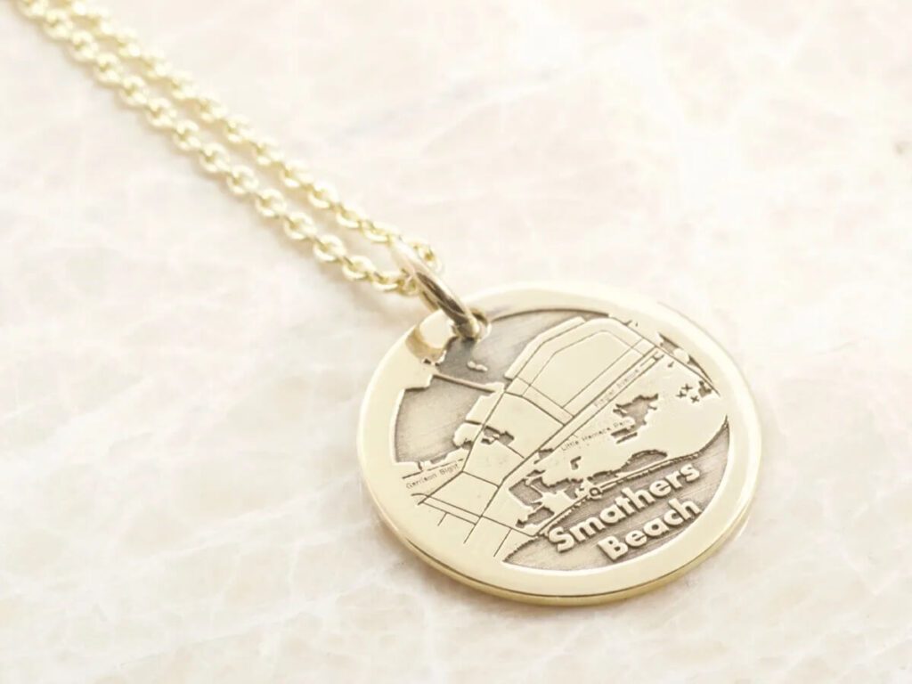 Personalized Map Necklace