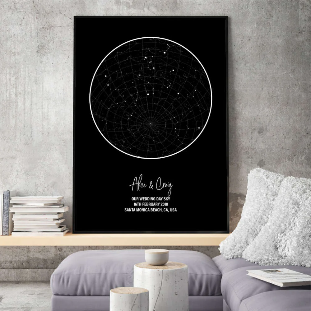 Personalized Star Map Poster