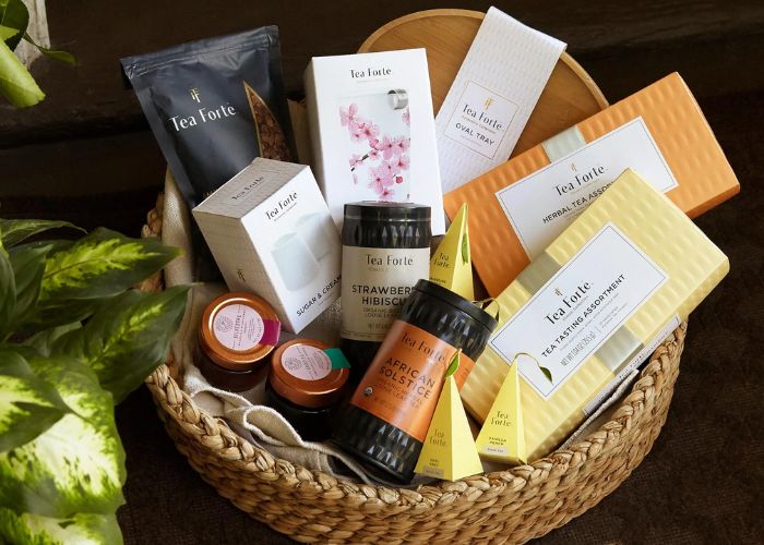 Herbal Tea Lover's Basket