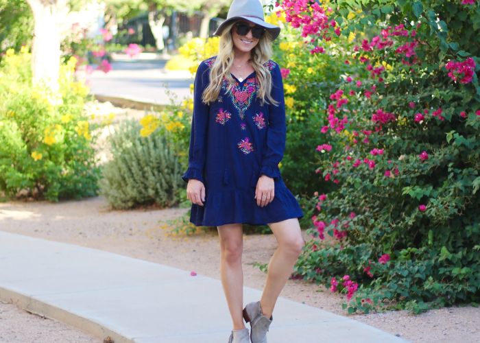 Embroidered Tunic Dress As Trendy Easter Dresses To Complete Your Beauty