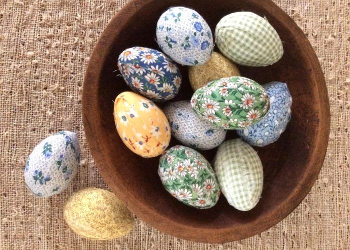 Fabric Wrapped Eggs