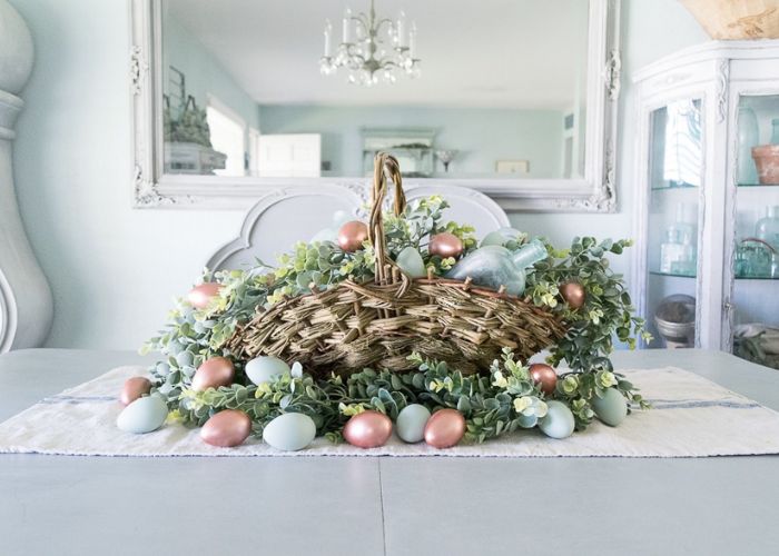 Easter Egg Basket Centerpiece