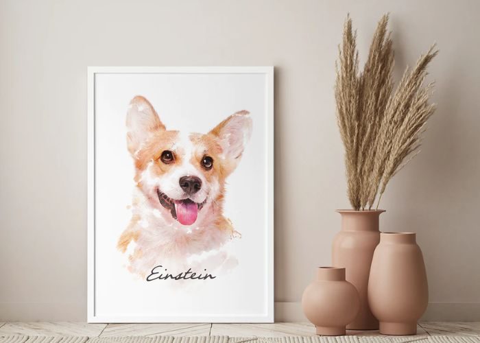 Custom Pet Portrait As Awesome Presents For Dad