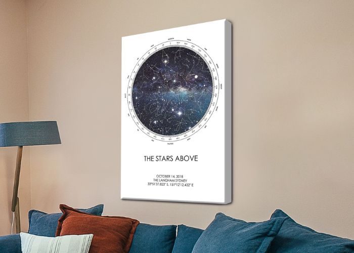 Personalized Star Map As Present Ideas For Husband