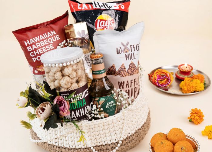 Gourmet Food Basket As Sentimental Gifts For Husband