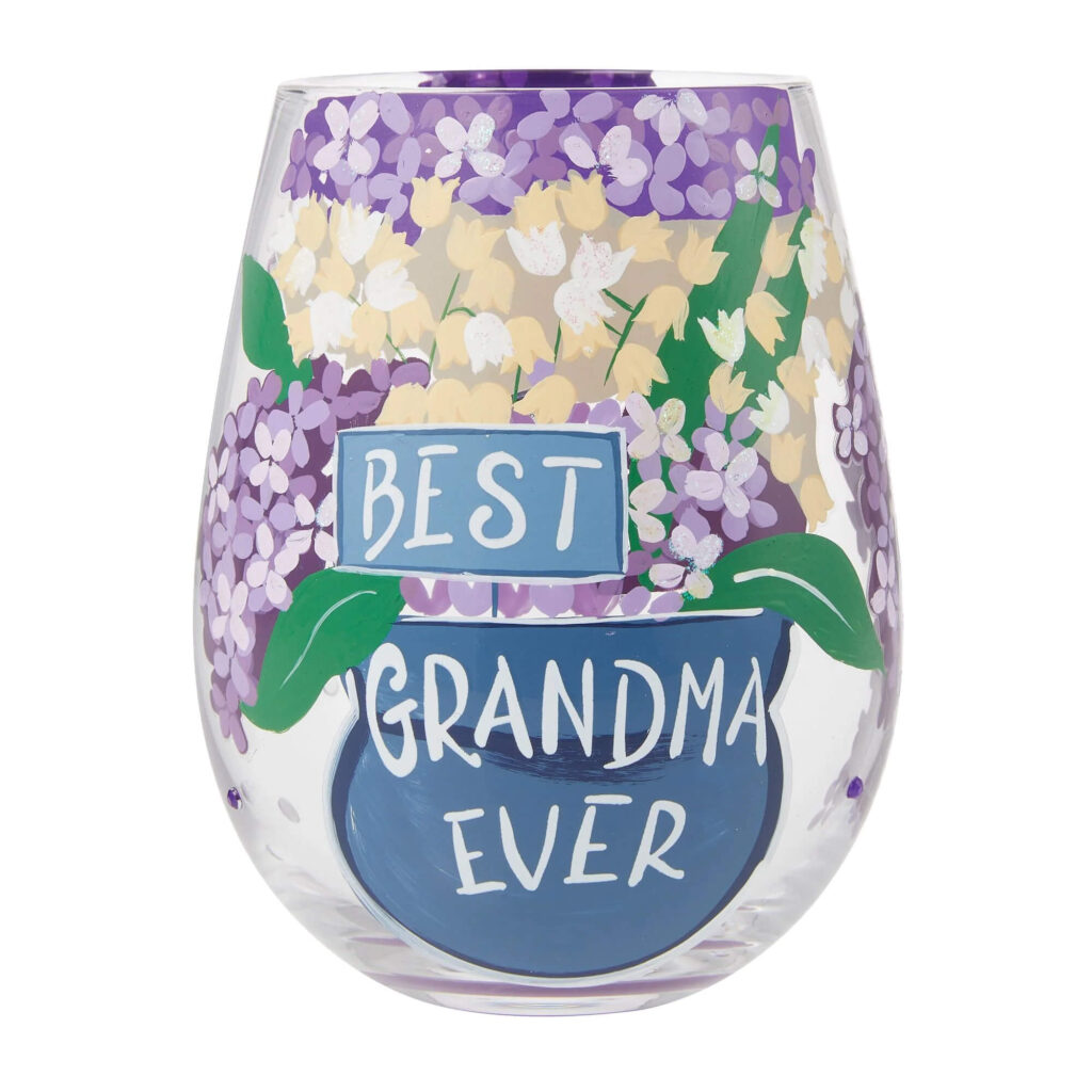 "Best Grandma Ever" glass can as a unique idea of gifts for grandma