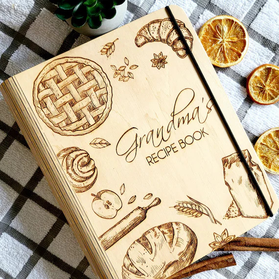 Customized Recipe Book is a special present for nanny