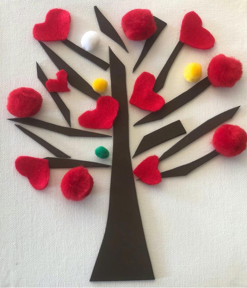 What hand crafts for mother's day can express your love better than this love tree?