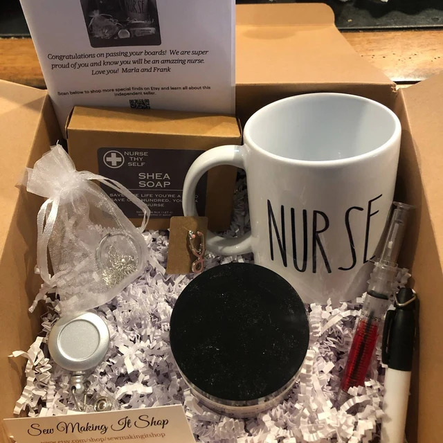 Nurse Wine And Spa Gift Set for Nurse Practitioner