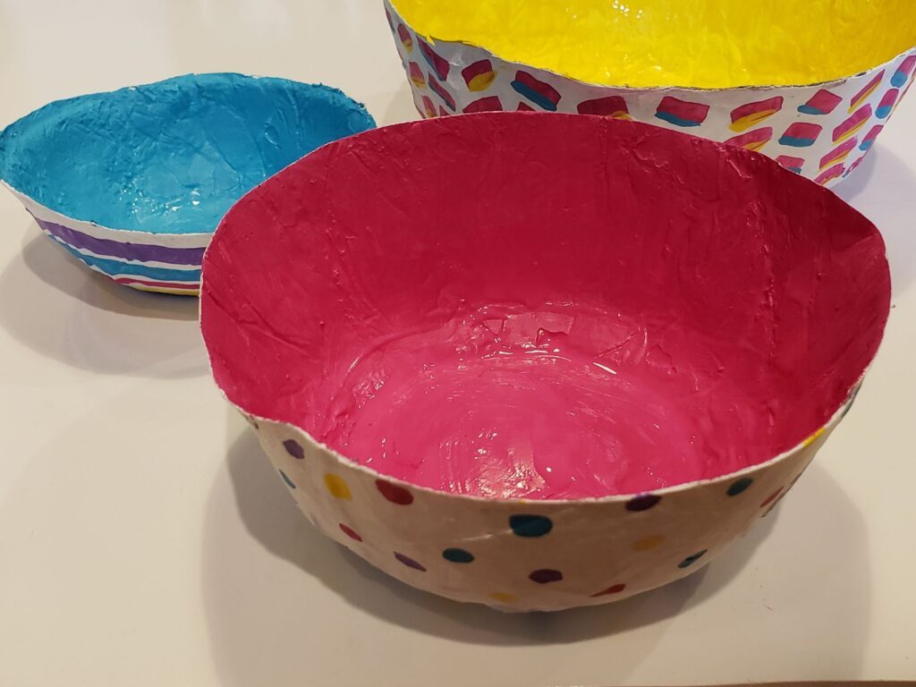 Papier-Mâché Bowls - Unique Craft For Mother's Day