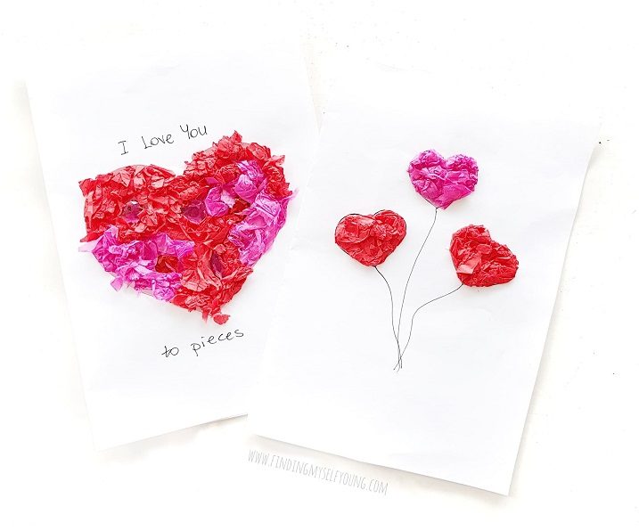 Sticky Heart Card - Thoughtful Mother's Day Craft Preschool