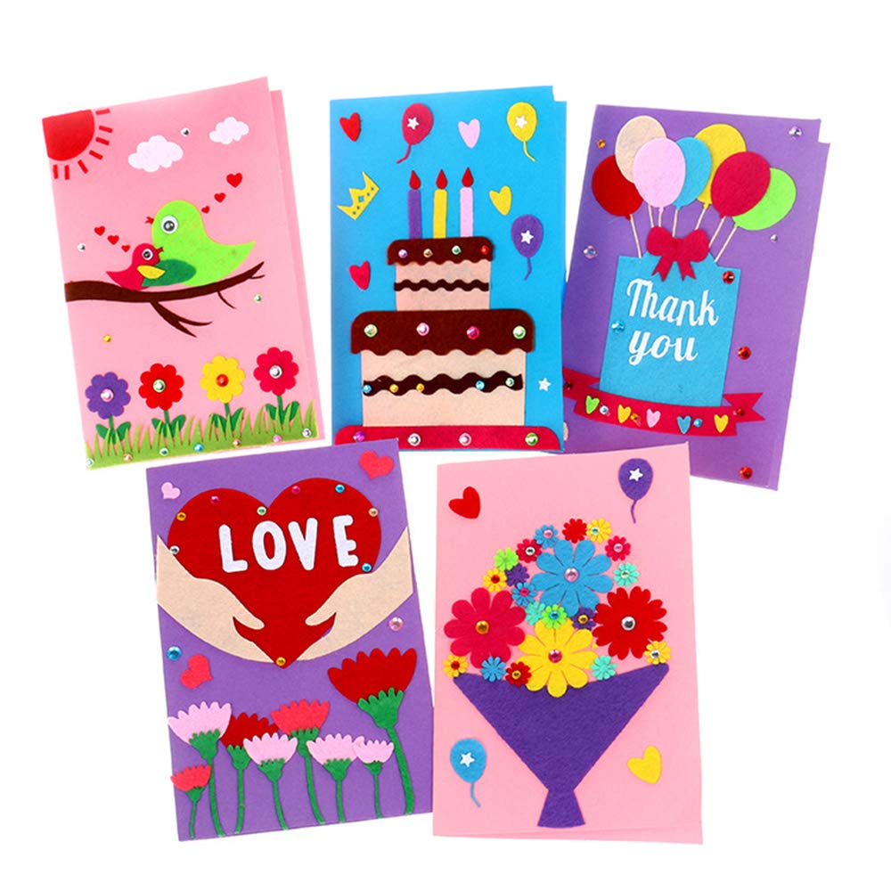 Stitched Paper Cards for Homemade Gifts For Grandma