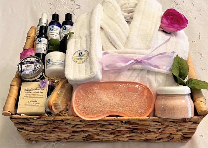 Wellness and Relaxation Basket As Gifts For 2nd Time Mom