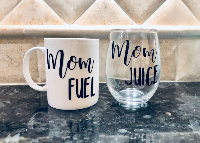 "Mom Fuel" Wine Glass As Gifts For Stay At Home Moms