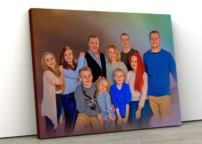 Customized Family Portrait Painting As Gift Ideas For Stay At Home Moms