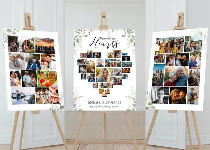 Commemoration Photo Collage As Unique In Memory Of Gifts