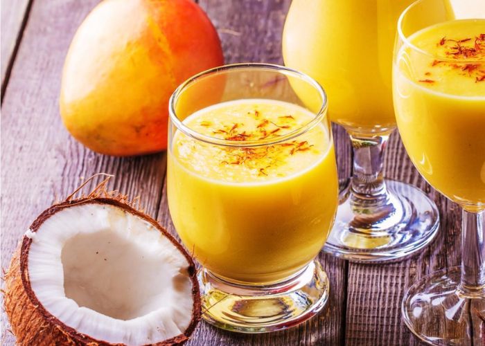 Coconut Mango Smoothie As Mother’s Day Menu Of Brunch