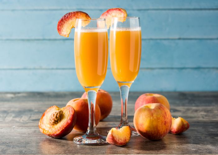 Peach Bellini As Brunch On Mother’s Day