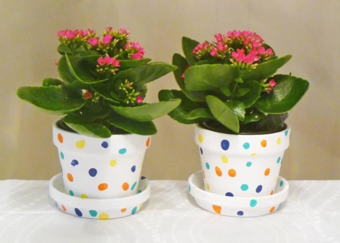 Thumbprint Flower Pot As Crafts For Infants On Mother’s Day