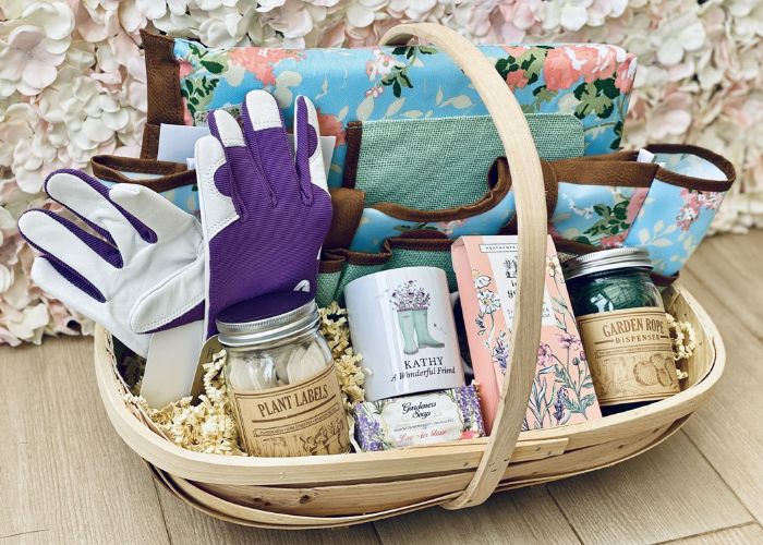 Gardening Basket As Retirement Nurse Gifts