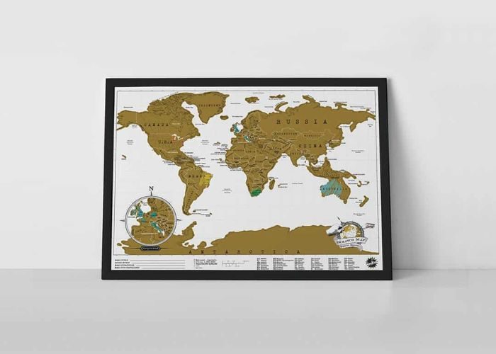 Travel Scratch Map As Work Wife Gift Ideas