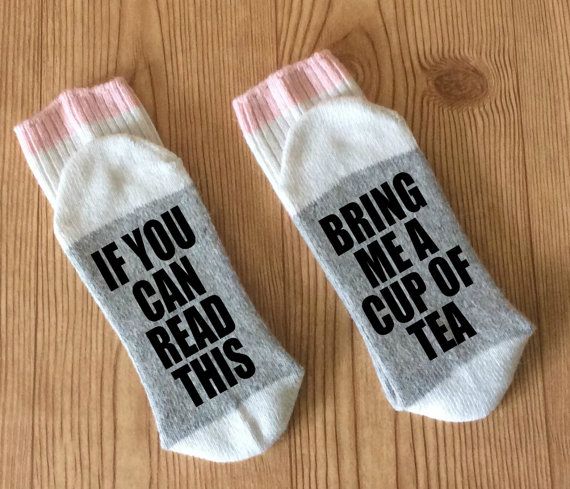 “Bring Me Tea” Socks - Unique And Funny Grandma Gifts