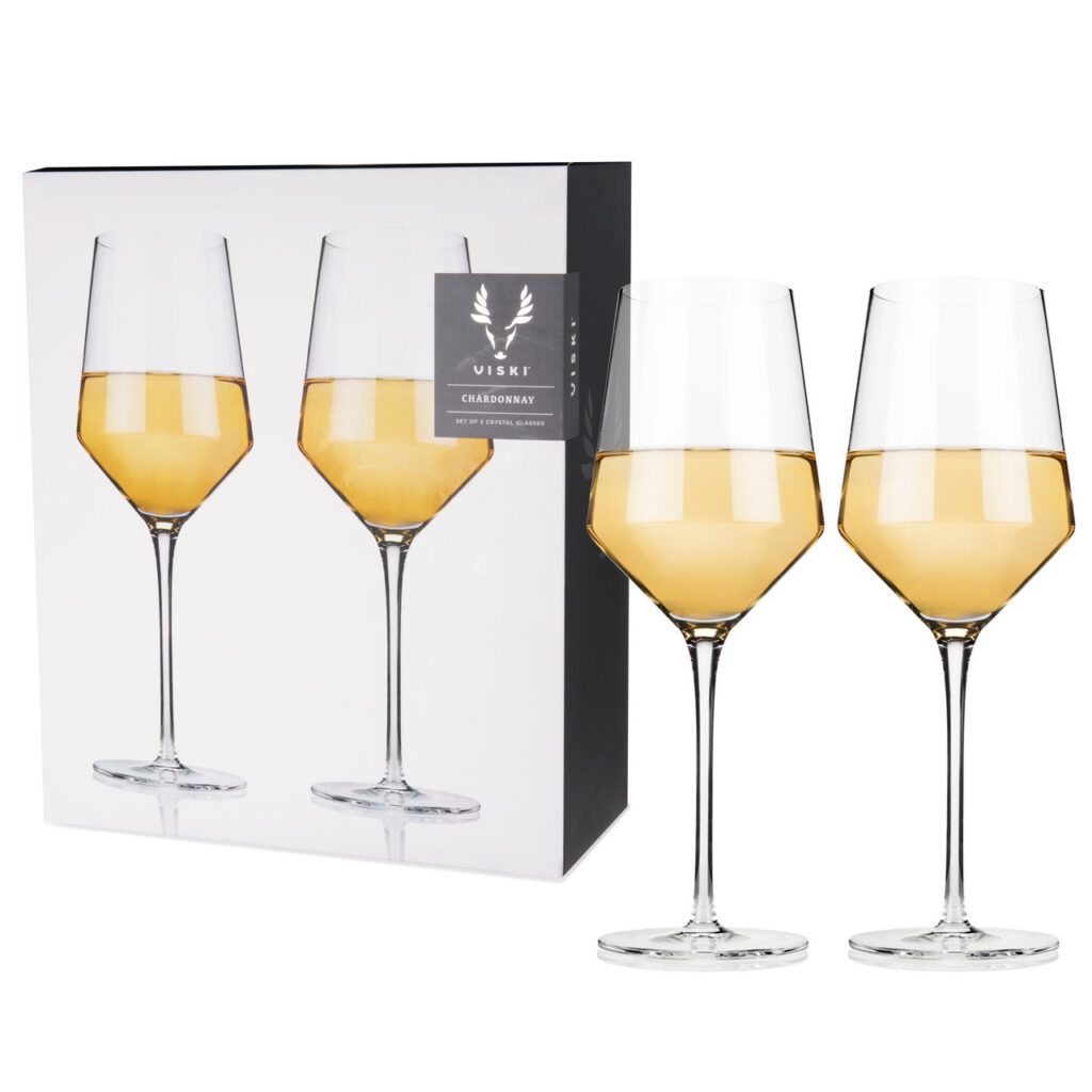 Crystal Chardonnay Glasses - Luxury Gift For Single Mom