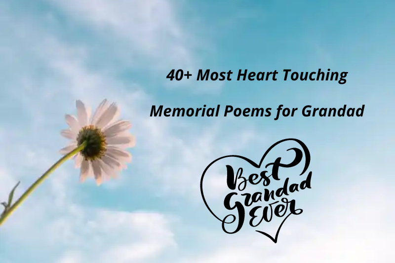 40+ Most Heart Touching Memorial Poems for Grandad