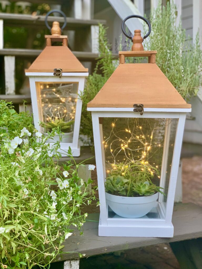 Garden Lantern with Engraving