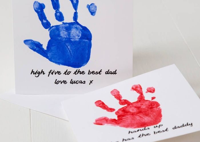 Handprint Father’s Day Card As Father's Day Craft For Kids