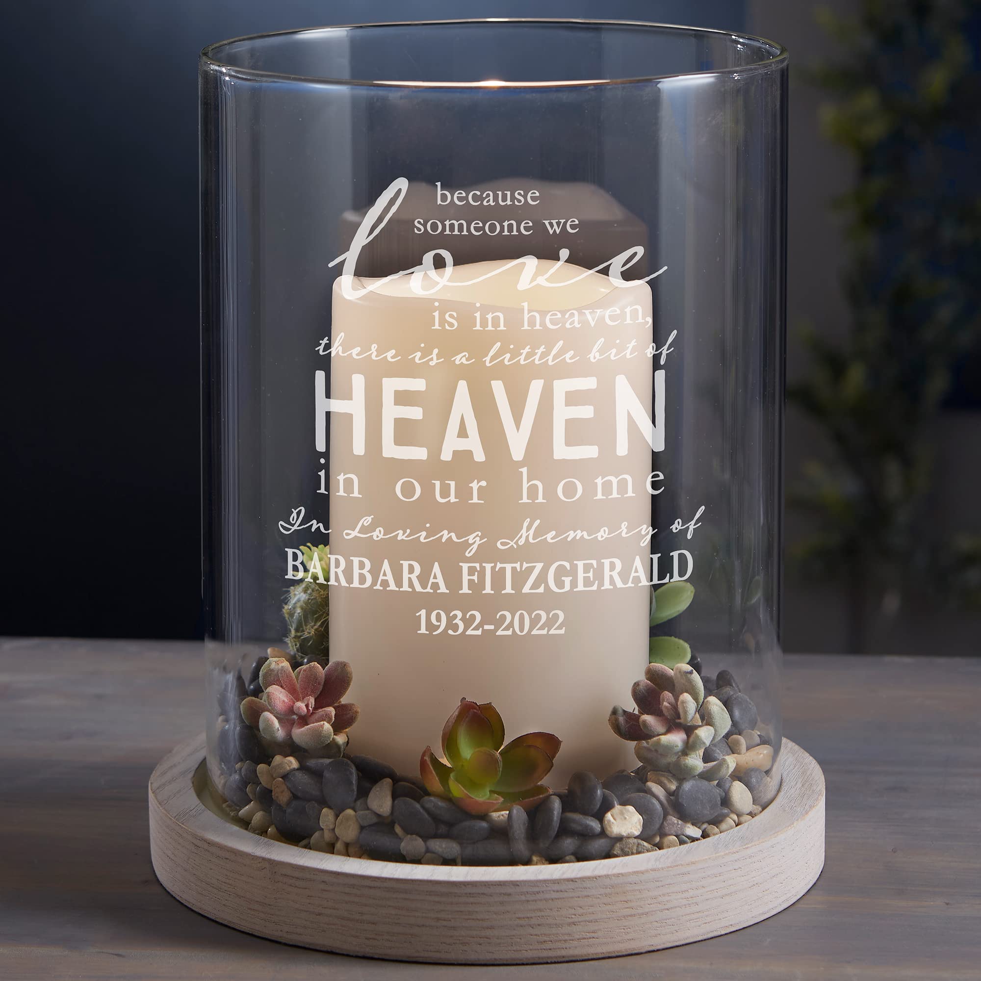 Memorial Gifts Loss Of Mother - Personalized Candle Holder 