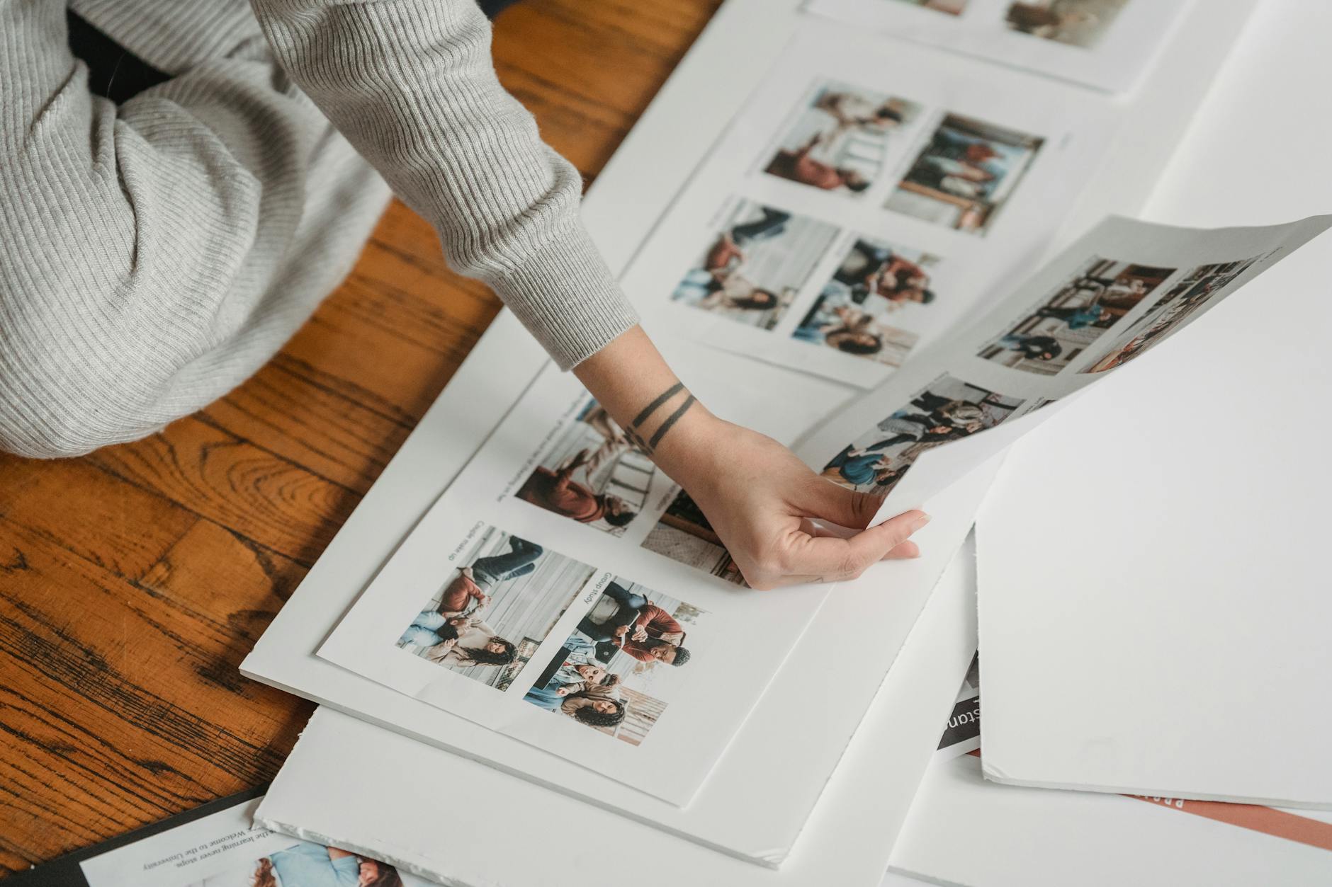 Make a photo book for your dead friend