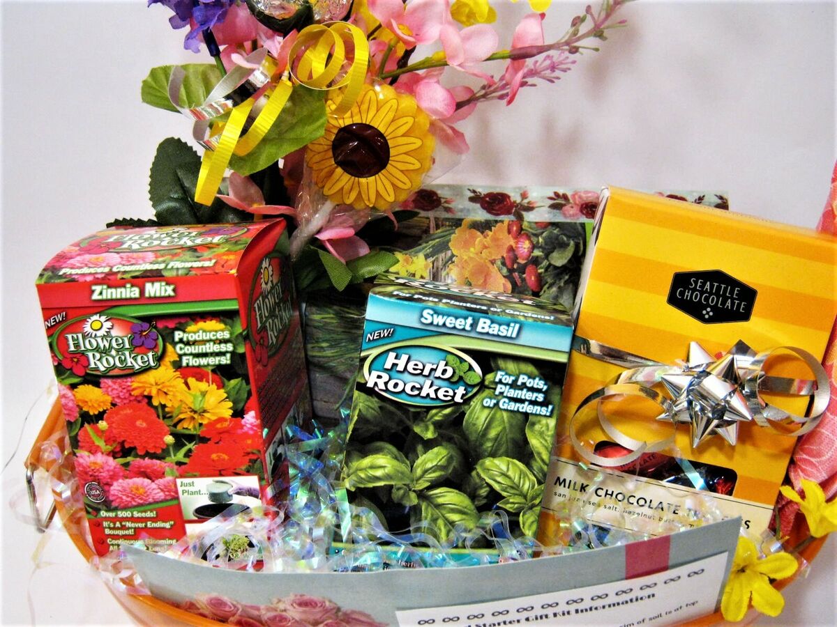 Seed Starter Kit Gift Basket: